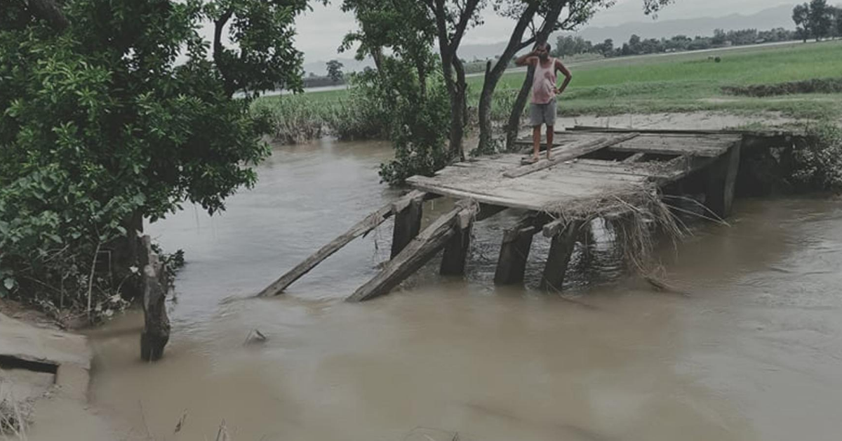 बाढीकाे  कहर : बगाउँदै किसानका रहर